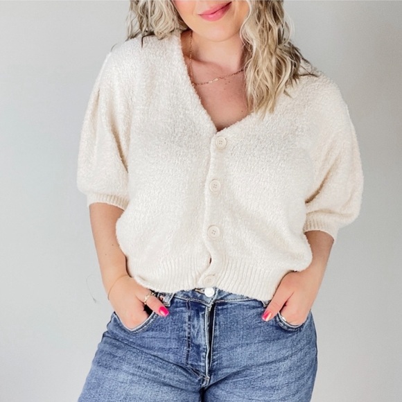 Reformation Cardigan short sleeve, small - Picture 1 of 14